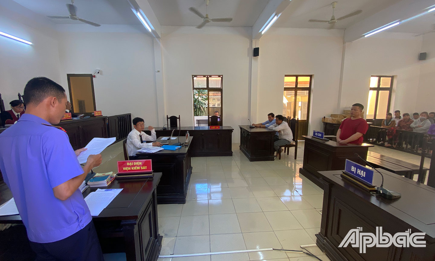 Bị cáo Khởi tại Hội đồng xét xử.