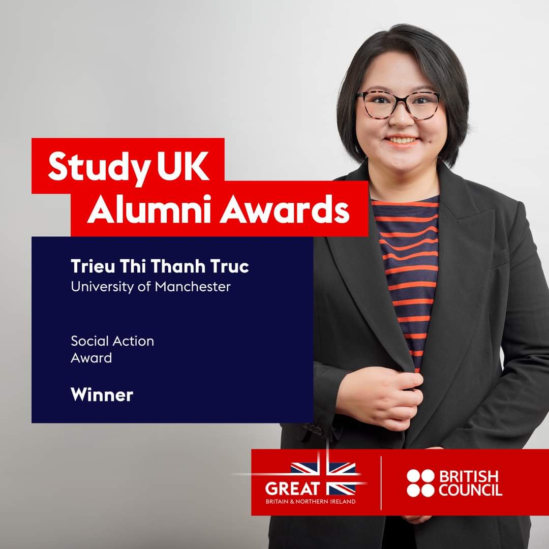 Triệu Thị Thanh Trúc, cựu sinh viên trường University of Manchester. Ảnh: Hội đồng Anh