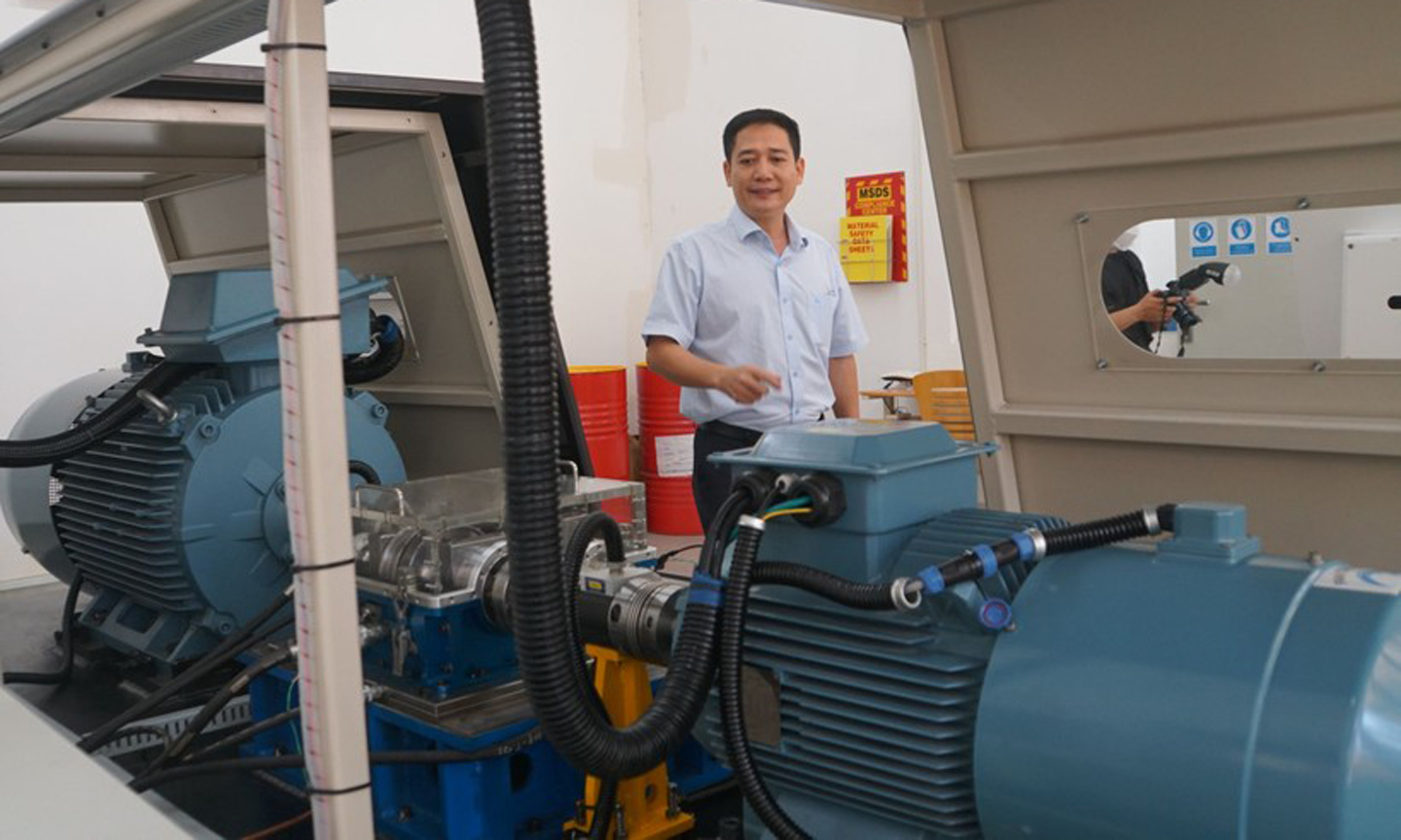 hòng thí nghiệm của Khoa Cơ khí Động lực, Trường Đại học Sư phạm Kỹ thuật TPHCM. Ảnh: Mạnh Tùng