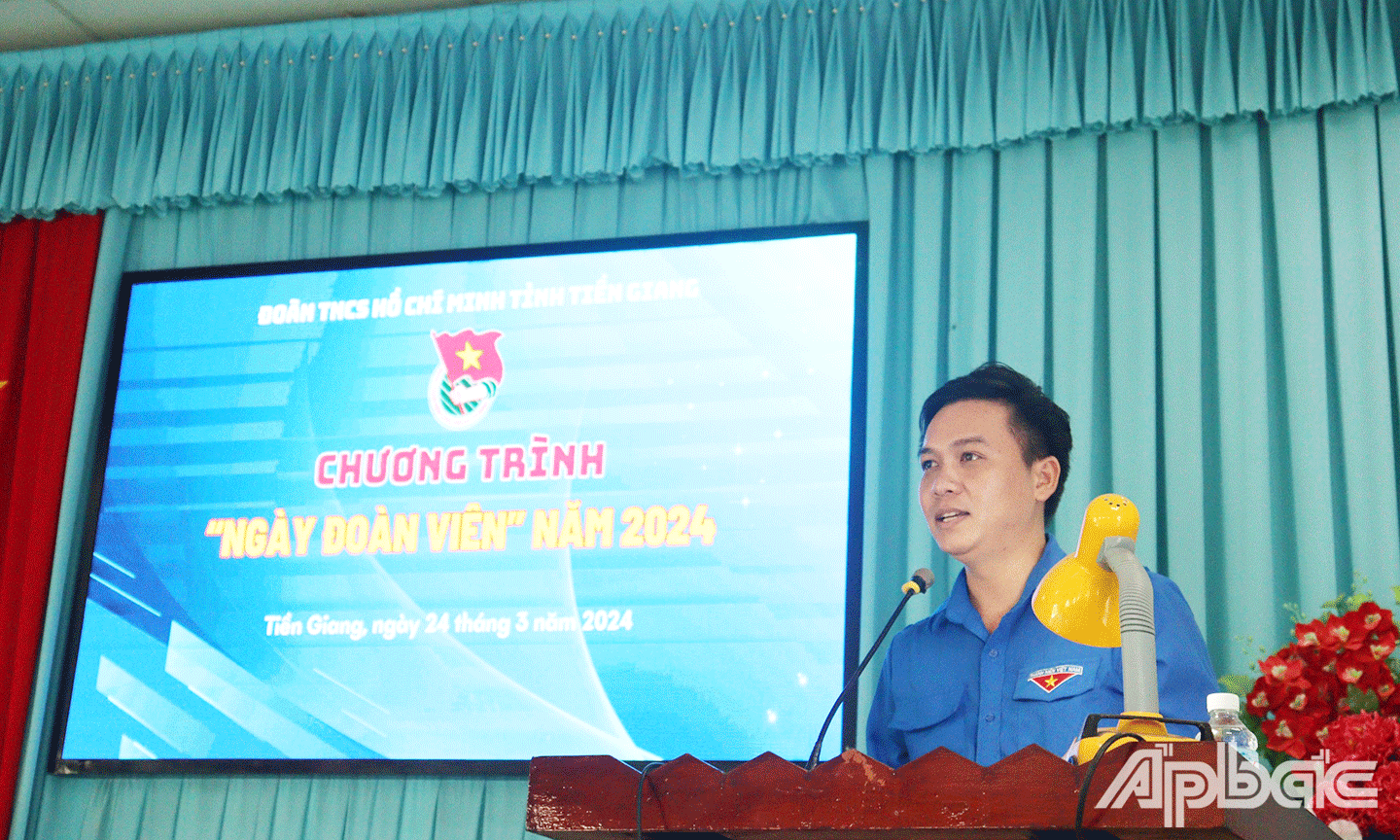 đồng chí Nguyễn Thành Luân – Phó Bí thư Thường trực, Chủ tịch Hội LHTN Việt Nam tỉnh Tiền Giang