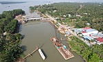 Tiền Giang: Vận hành lấy gạn nước tại cống Xuân Hòa