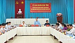 Kiểm tra tiến độ xây dựng huyện đạt chuẩn nông thôn mới tại huyện Tân Phước
