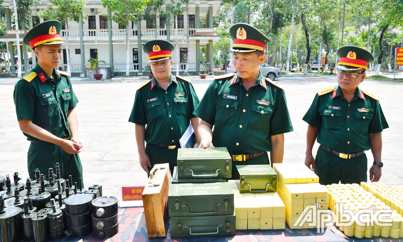 Kiểm tra mô hình học cụ phục vụ cho công tác huấn luyện.