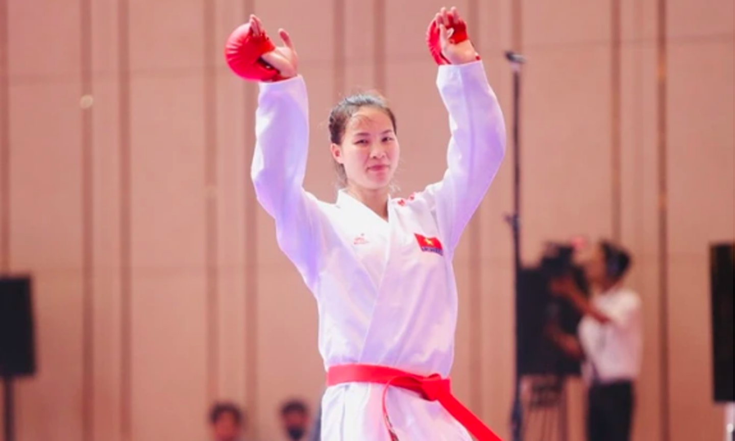 Võ sỹ Đinh Thị Hương là một trong những người có chiến thắng ở giải vô địch Đông Nam Á 2024. Ảnh: DŨNG PHƯƠNG