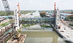 Tiền Giang: Vận hành mở cống âu Nguyễn Tấn Thành