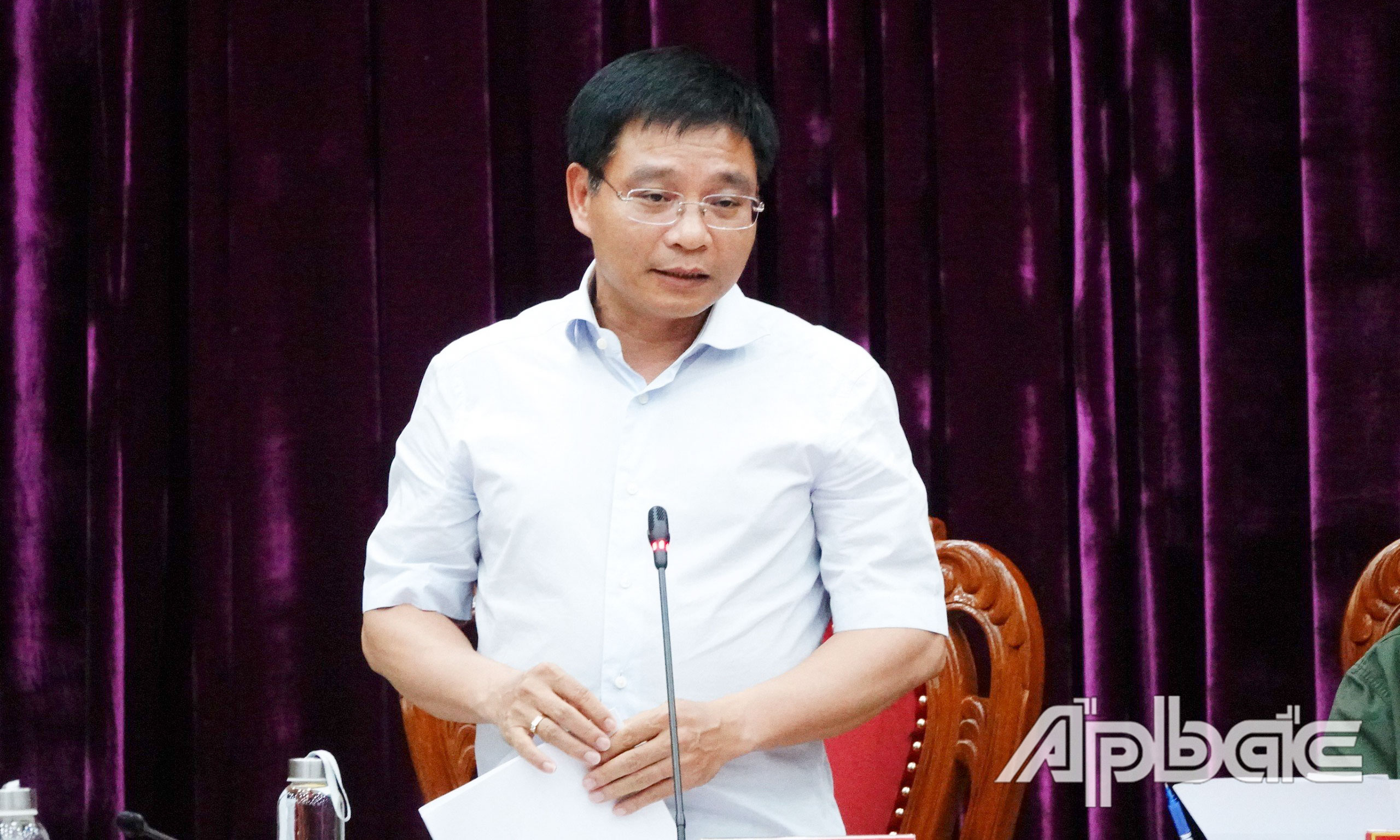 Bộ trưởng Bộ GTVT Nguyễn Văn Thắng phát biểu tại buổi làm việc.
