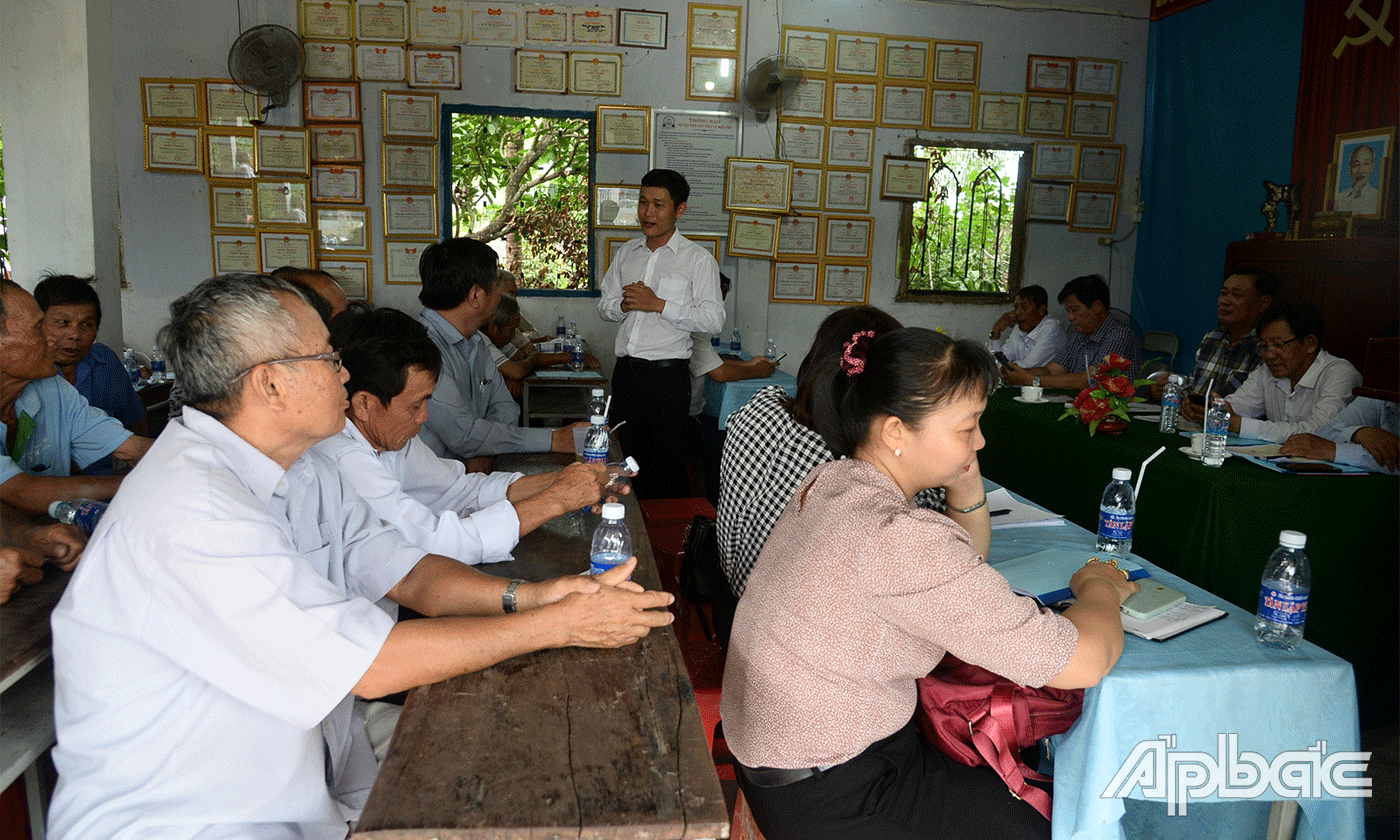 Quang cảnh buổi tuyên truyền.