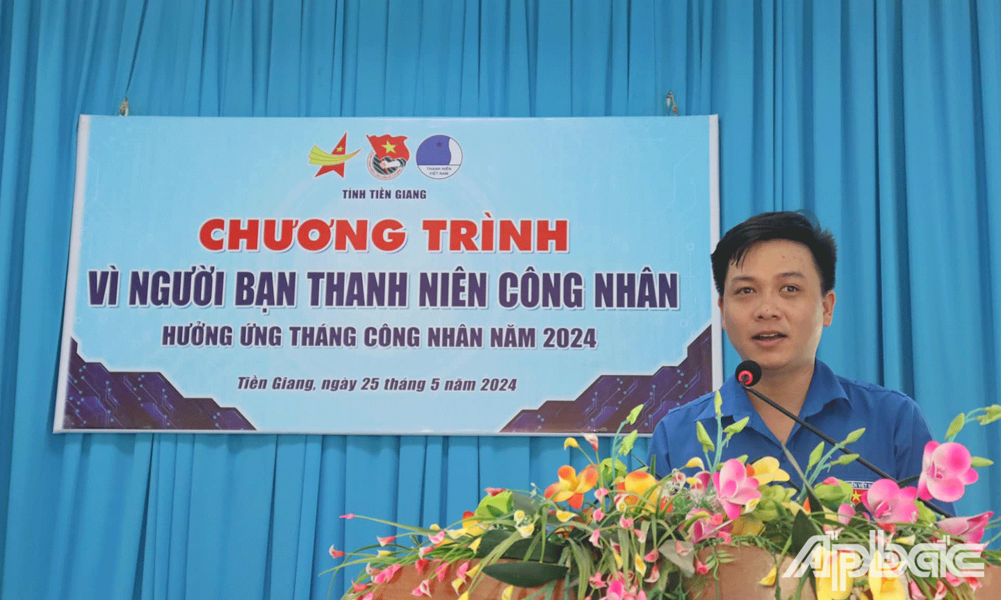 Đồng chí Nguyễn Thành Luân phát biểu tại Chương trình