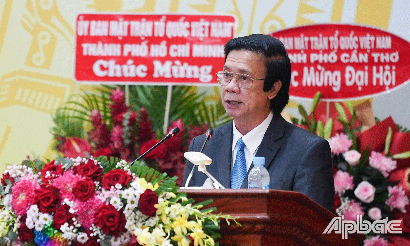Đồng chí Nguyễn Văn Danh phát biểu chỉ đạo tại Đại hội.
