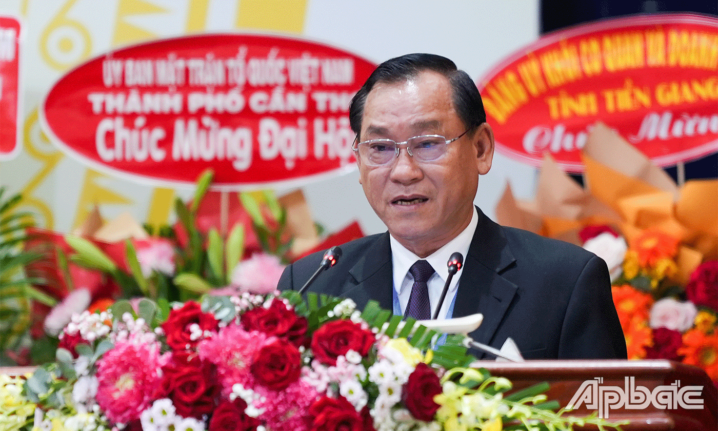 Đồng chí Nguyễn Văn Vĩnh, Chủ tịch UBND tỉnh Tiền Giang.