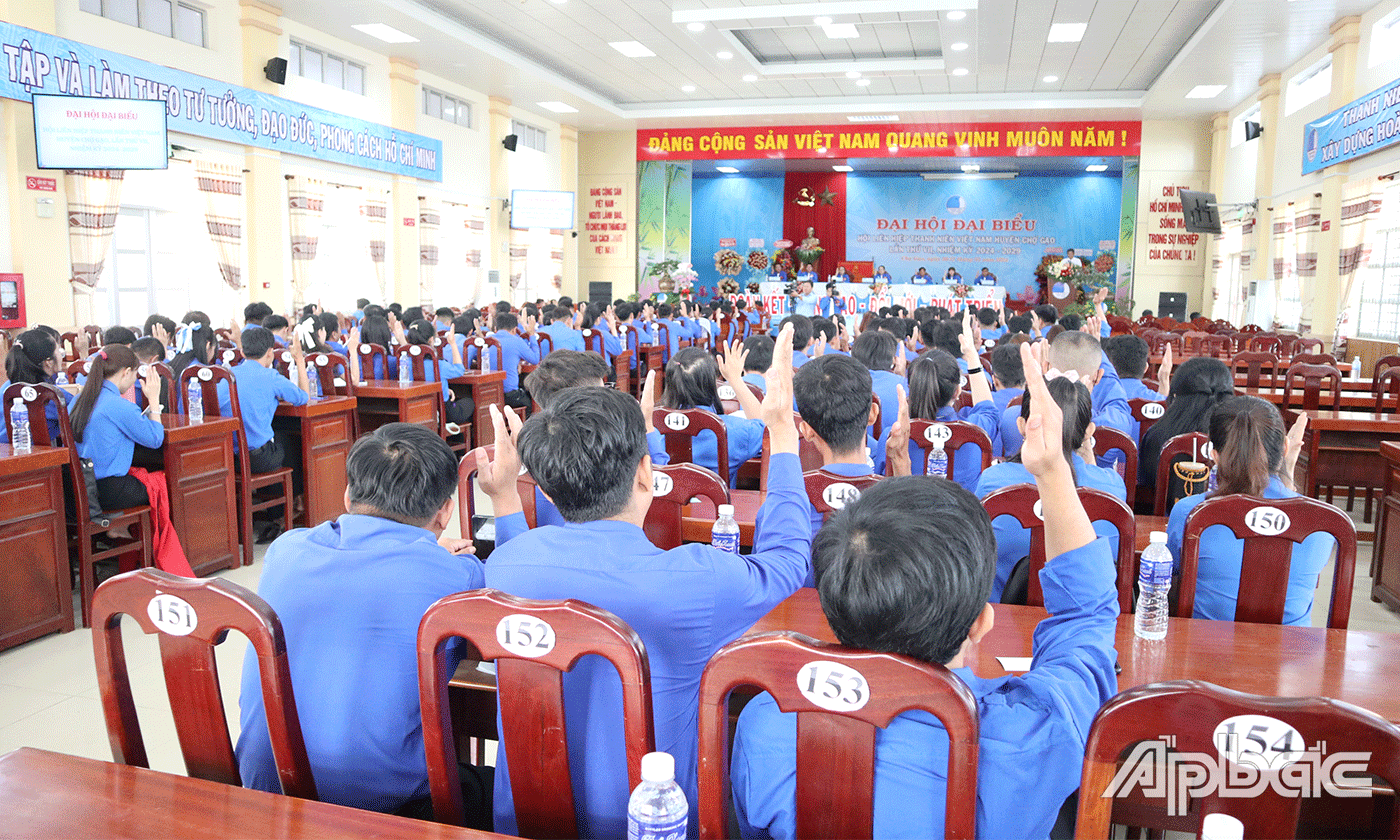Đại biểu hiệp thương cử Uỷ ban Hội LHTN huyện Chợ Gạo nhiệm kỳ 2024-2029.