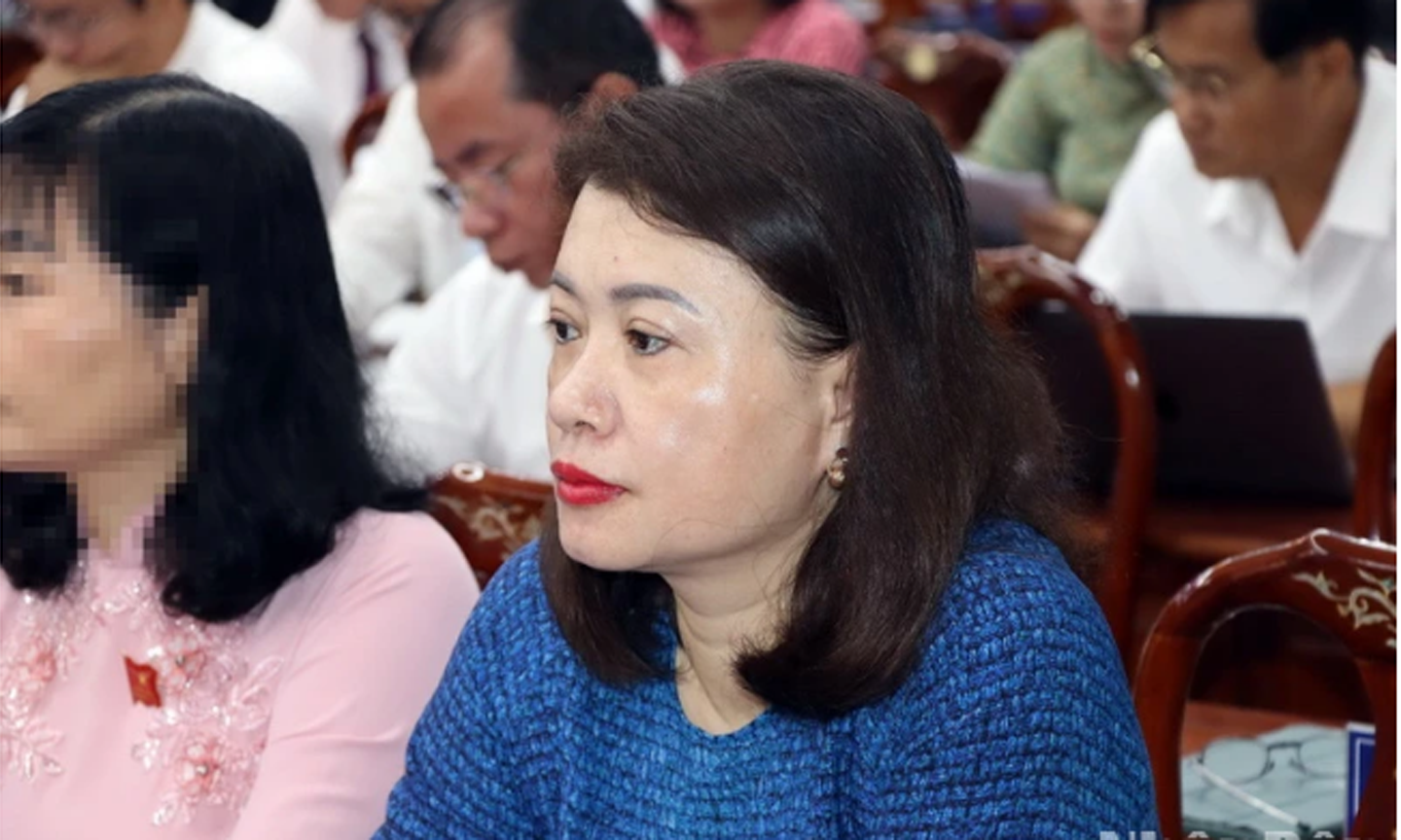 Đồng chí Nguyễn Thị Giang Hương tại kỳ họp Hội đồng nhân dân tỉnh Đồng Nai, tháng 4-2024. Ảnh: nhandan.vn