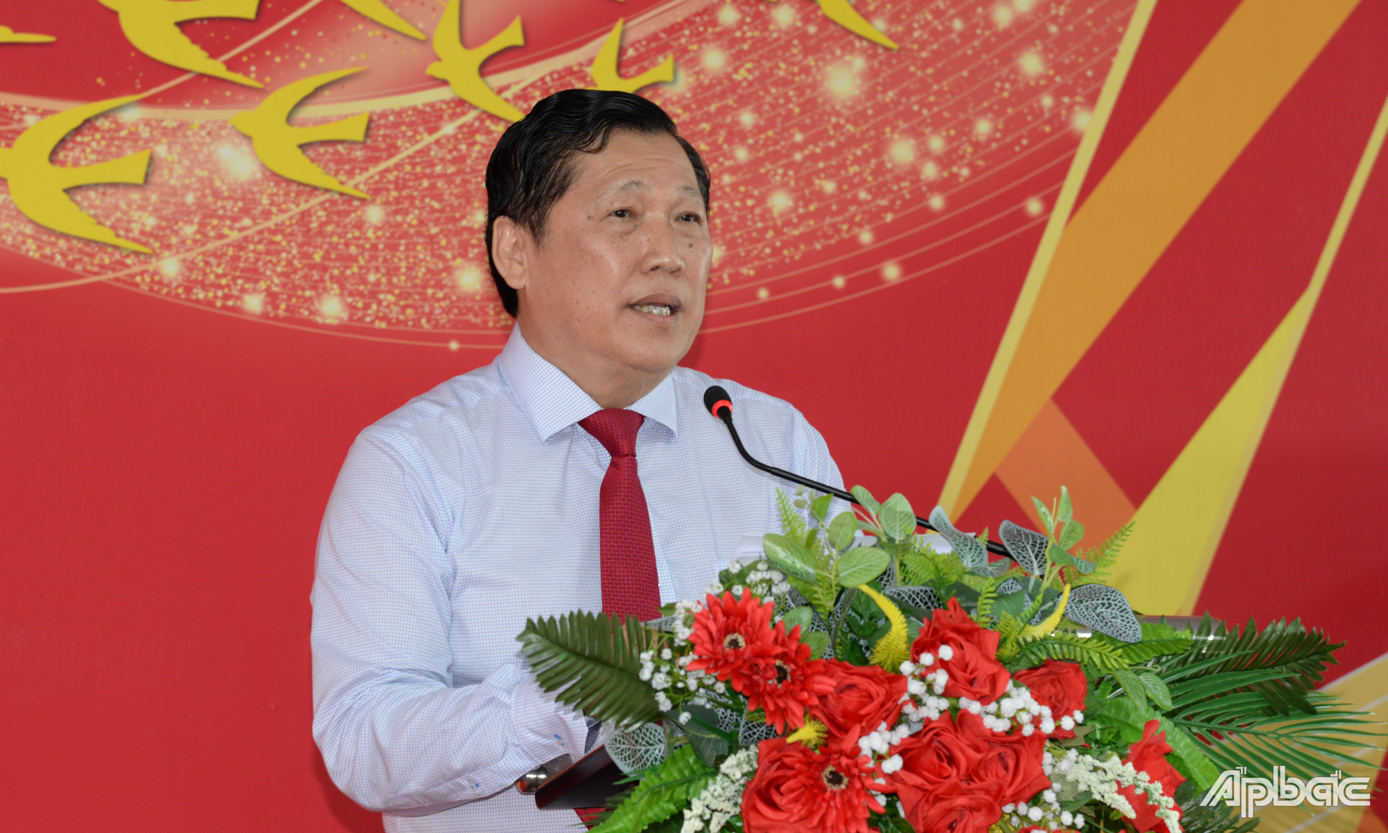 Tiến sĩ Thái Quốc Hiếu phát biểu khai mạc lớp tập huấn.