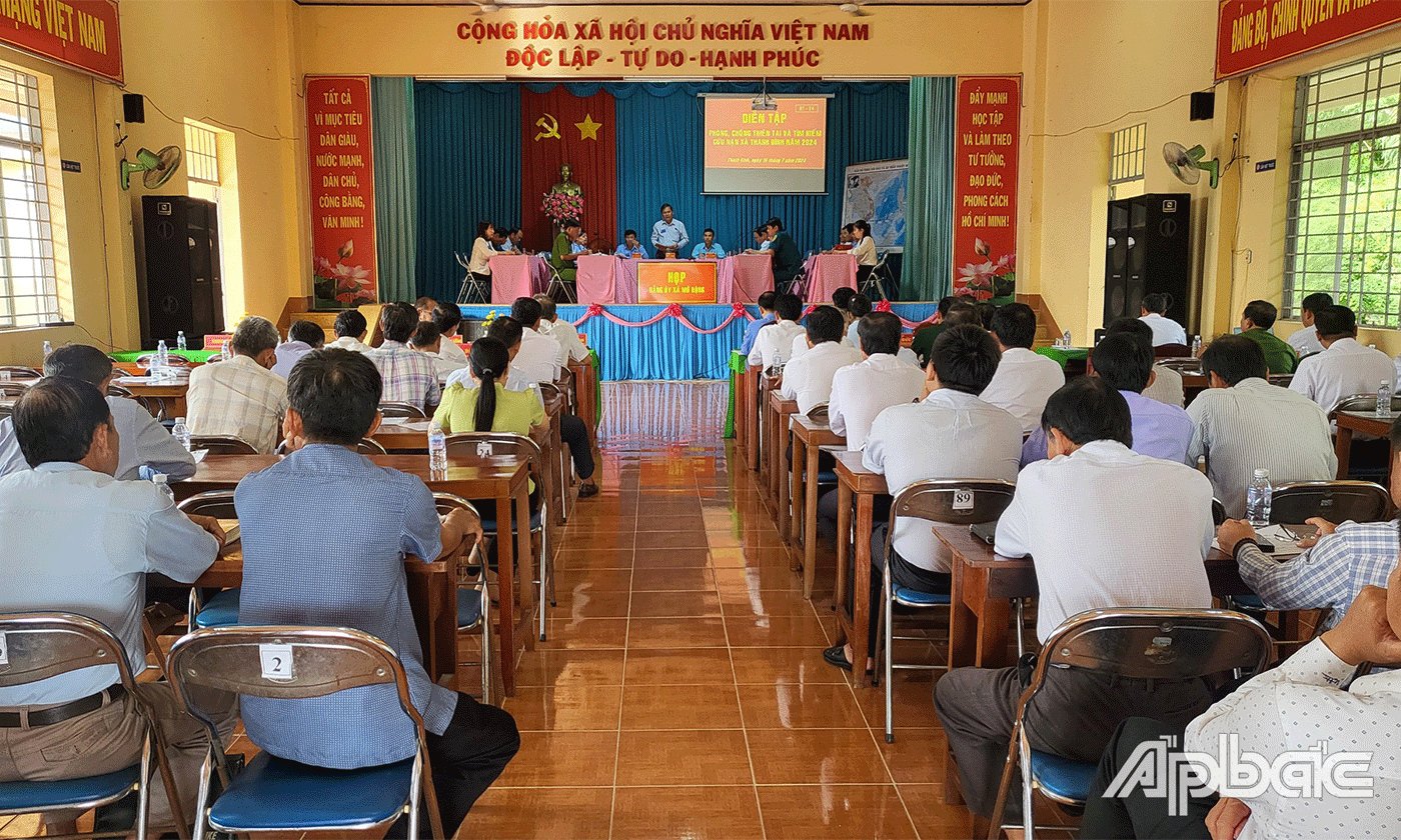 Diễn tập vận hành cơ chế.
