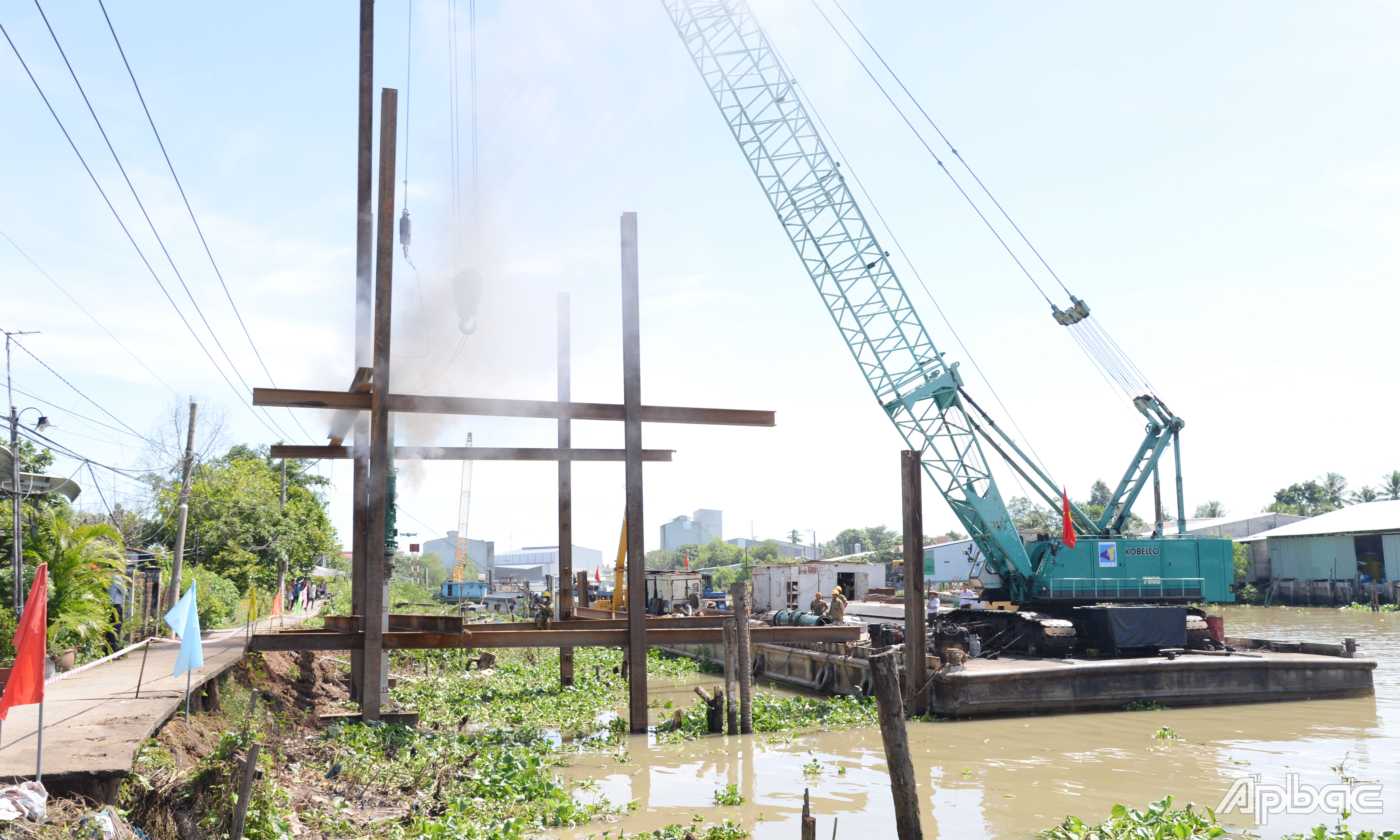 Công ty TNHH MTV Xây dựng Thủy lợi Ticco tập trung huy động nhân lực, thiết bị để triển khai thi công gói thầu đoạn 3, 4.