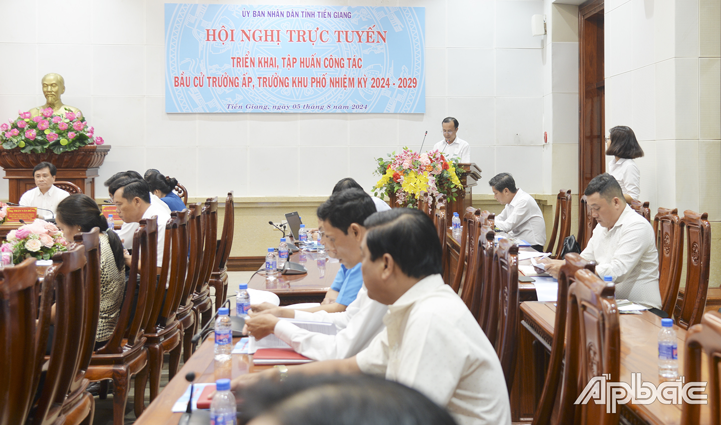 Công tác bầu cử trưởng ấp, khu phố nhiệm kỳ 2024-2029 vừa được triển khai đến cơ sở
