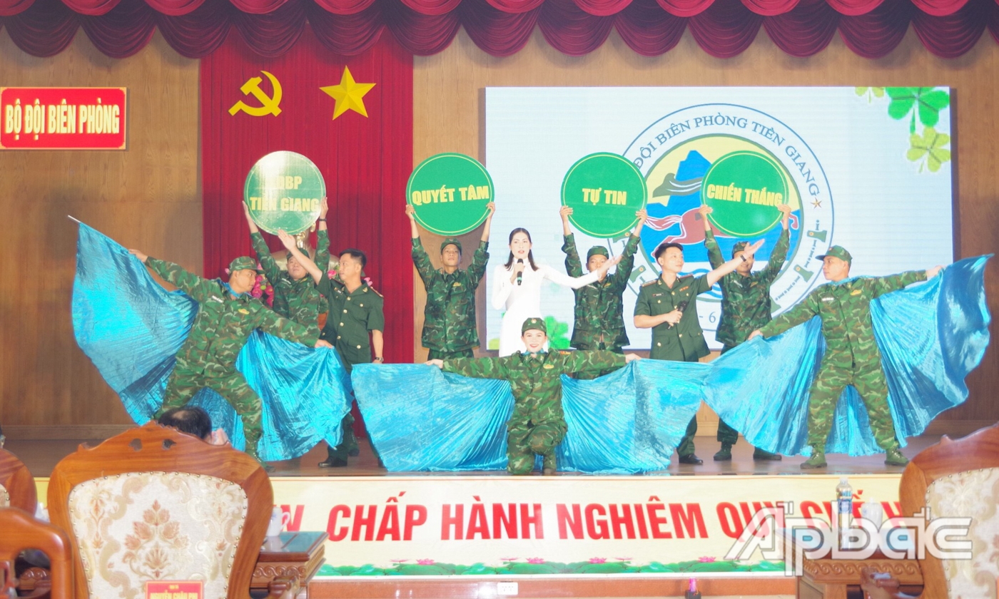 Phần thi tự giới thiệu của Bộ Chỉ huy BĐBP tỉnh Tiền Giang.