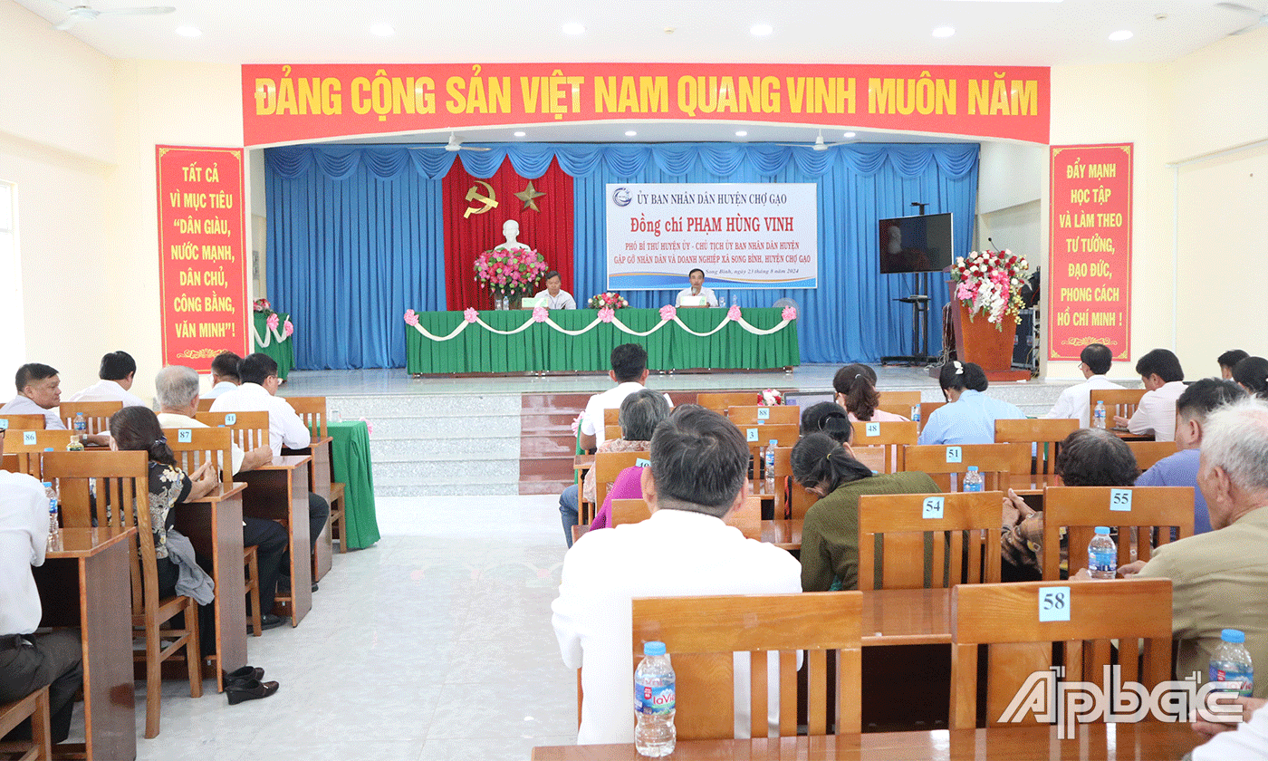 Quang cảnh buổi gặp gỡ.