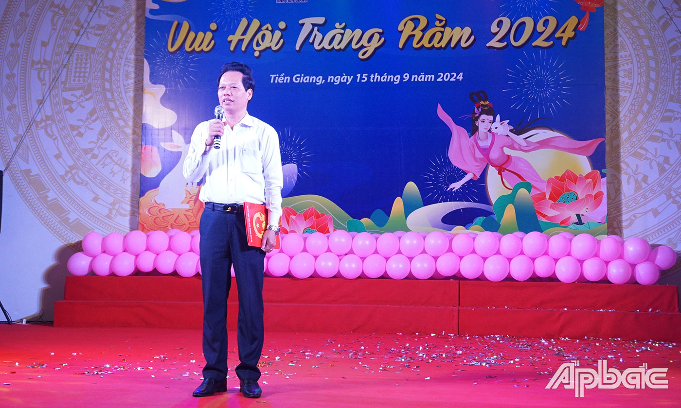 Đồng chí Nguyễn Thành Diệu phát biểu tại Chương trình