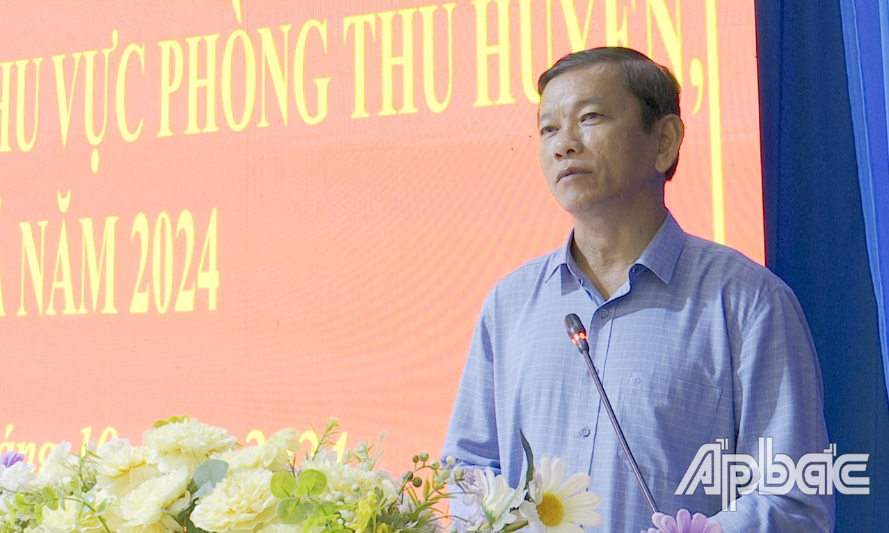 Đồng chí Bùi Thái Sơn phát biểu chỉ đạo hội nghị.