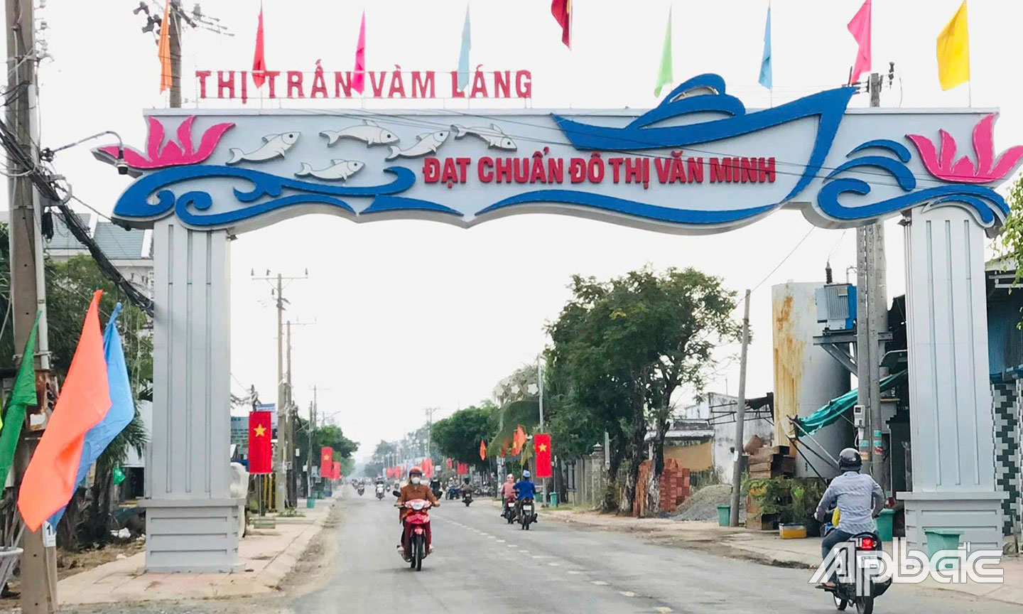 Thị trấn Vàm Láng hôm nay.