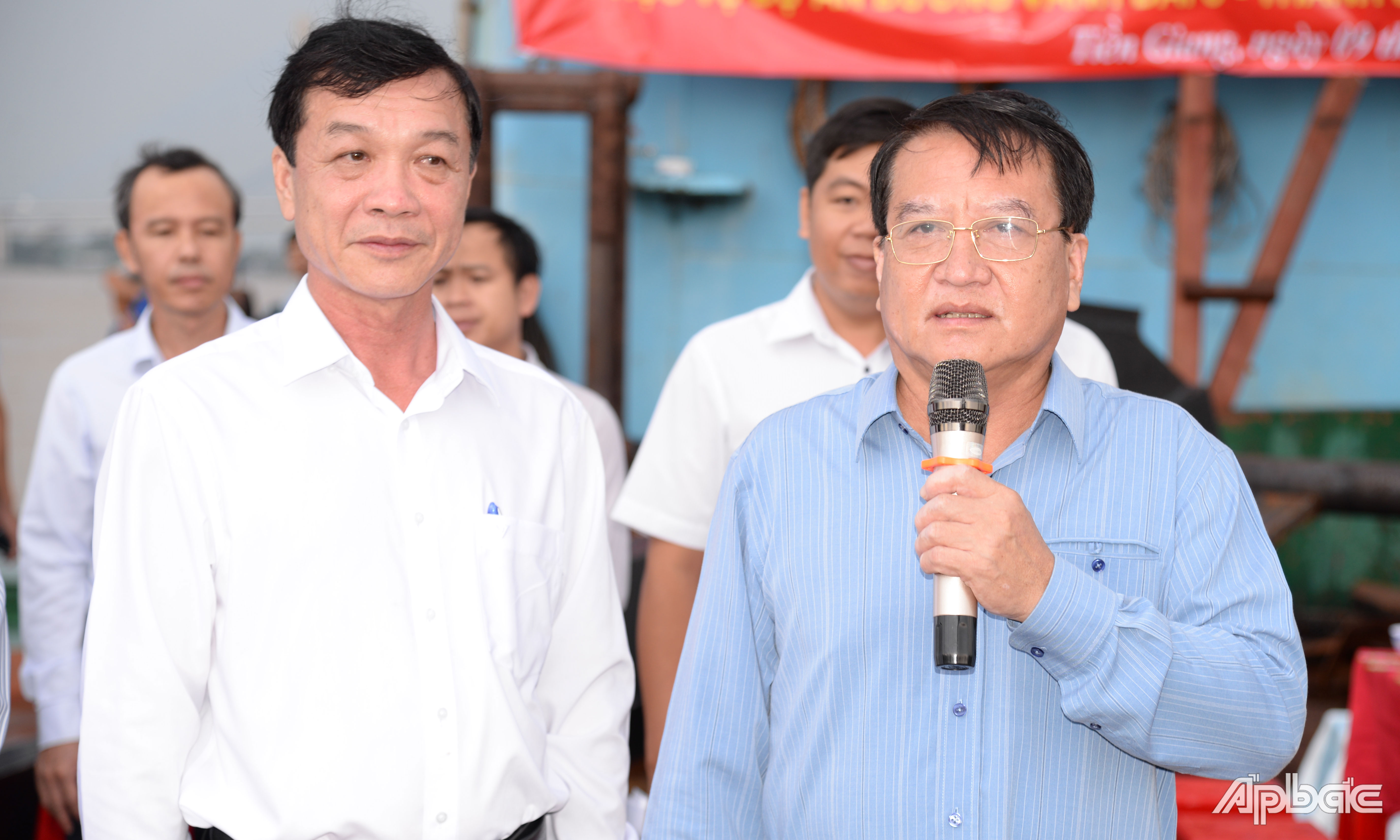 Đồng chí Phạm Văn Trọng phát biểu tại Lễ khởi công.