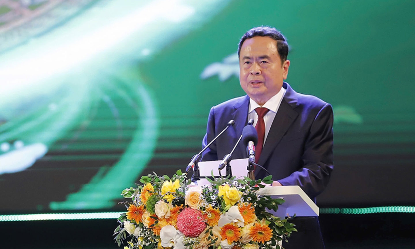 Chủ tịch Quốc hội Trần Thanh Mẫn phát biểu chỉ đạo. (Ảnh: HNV)