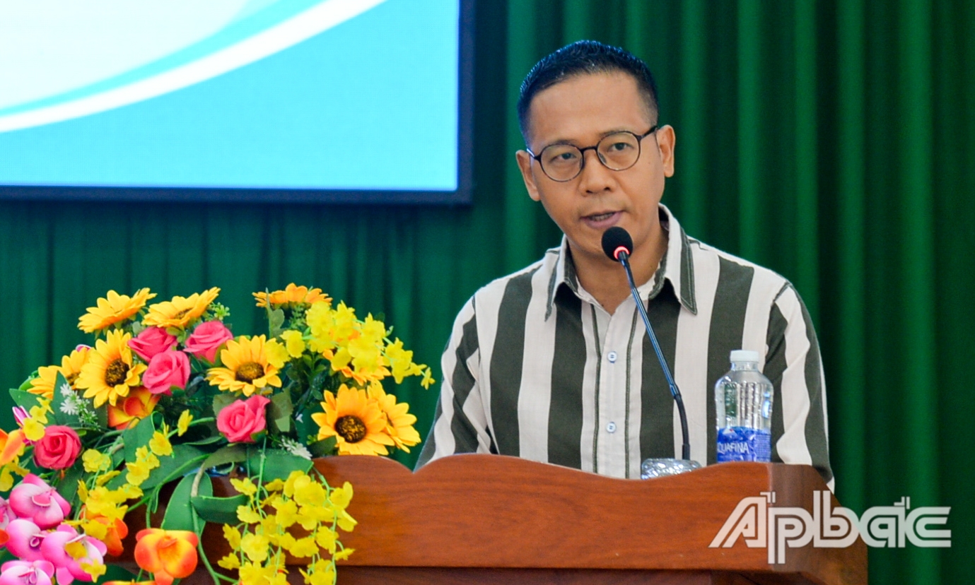 Phạm nhân phân trại số 1 phát biểu tại hội nghị.