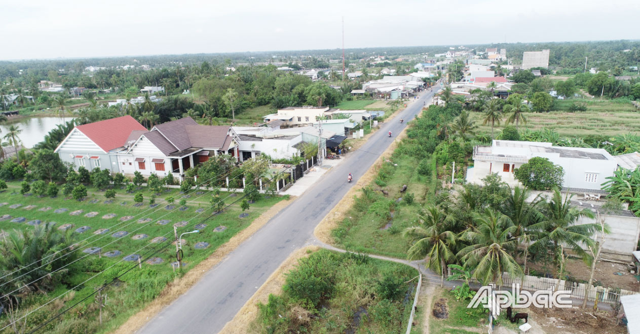 Kết cấu hạ tầng được huyện Tân Phú Đông tập trung đầu tư từng bước đồng bộ.