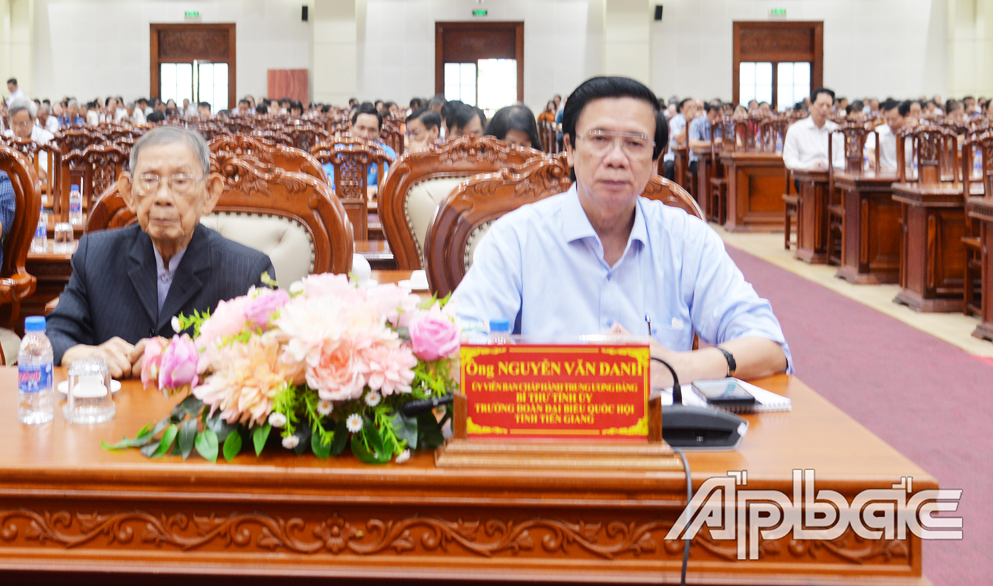 Đồng chí Nguyễn Văn Danh, Ủy viên BCH trung ương Đảng, Bí thư Tỉnh ủy, Trưởng đoàn đại biểu quốc hội đơn vị tỉnh Tiền Giang