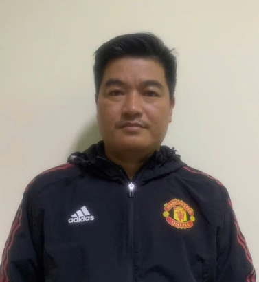 Hà Văn Việt tại cơ quan công an.