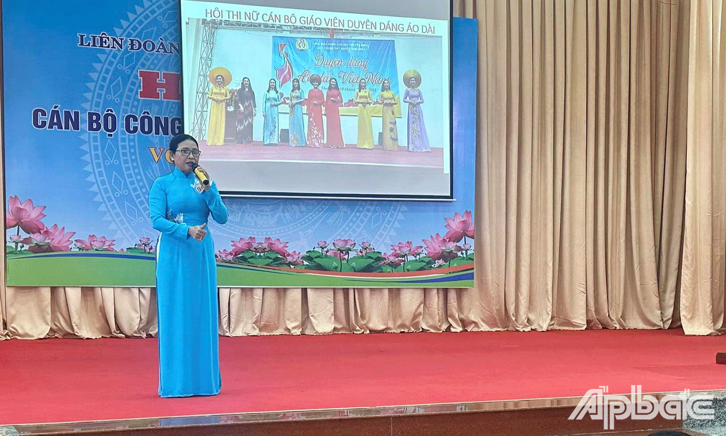 thí sinh Bùi Mộng Mỹ Uyên-Chủ tịch CĐCS Trường THPT Nguyễn Đình Chiểu