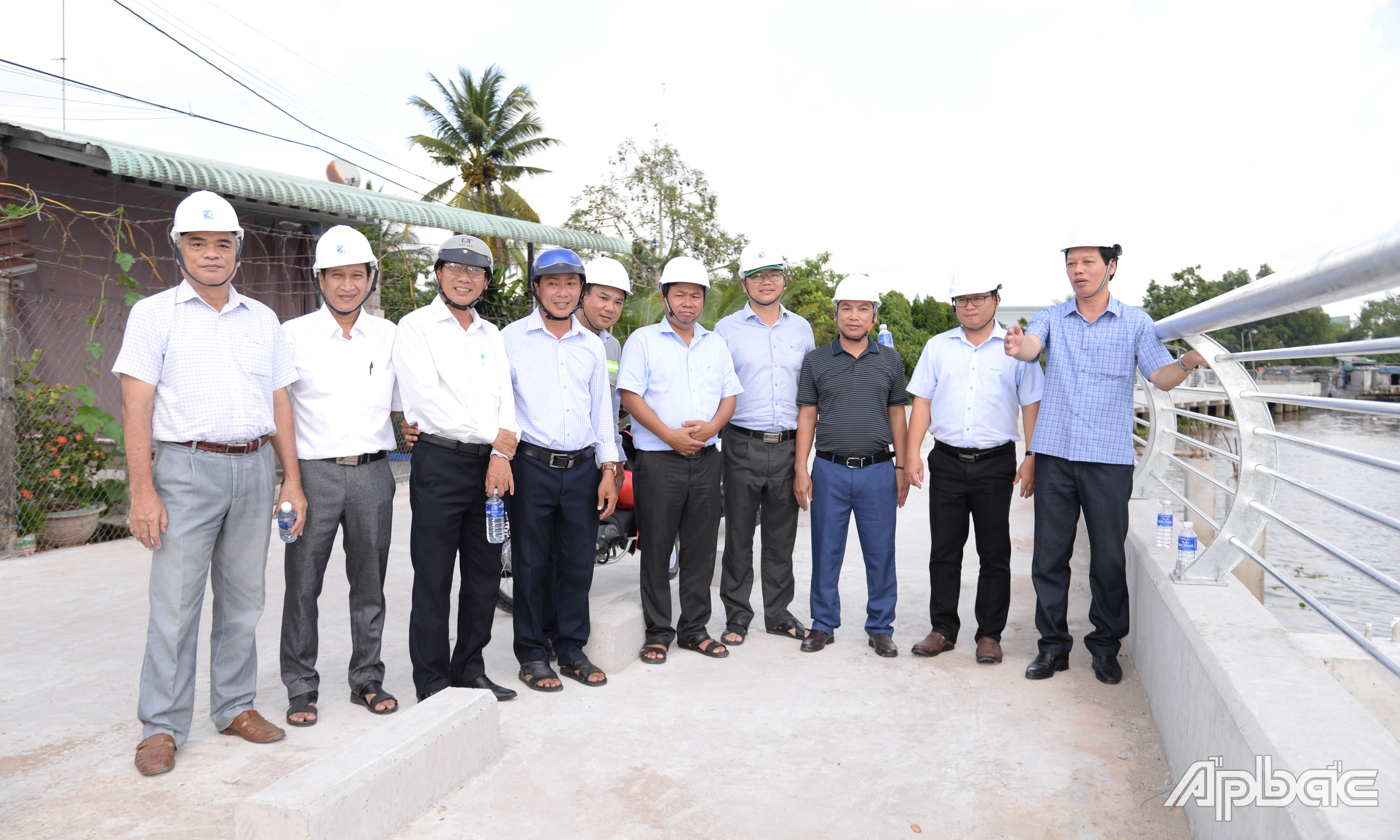 Đồng chí Nguyễn Thành Diệu kiểm tra công tác thi công tại gói thầu đoạn 1, 2, 6, 7, 9, 10.