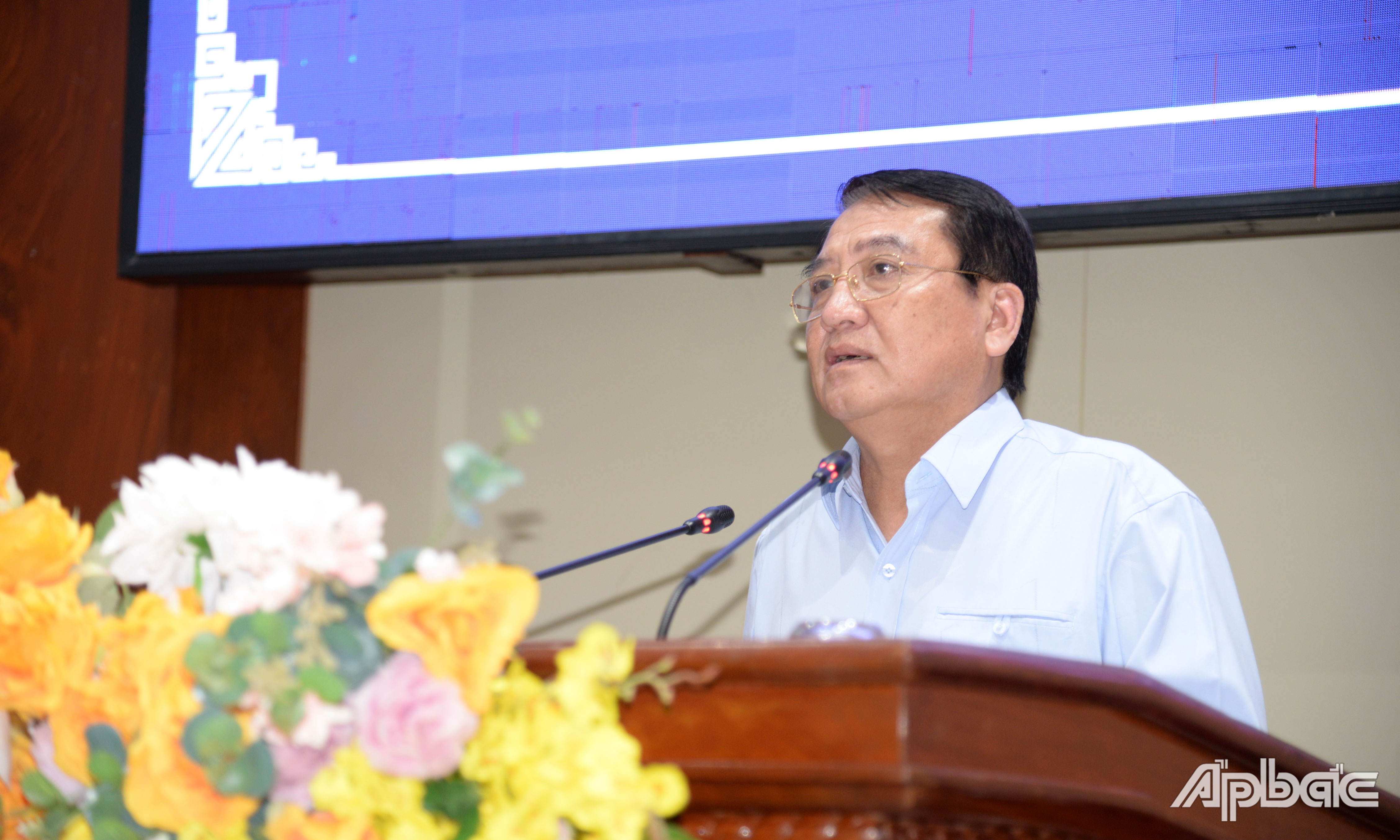 Đồng chí Phạm Văn Trọng phát biểu chị đạo hội thảo.