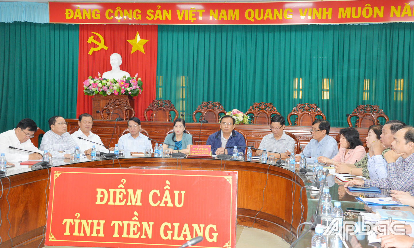  Quang cảnh tại điểm cầu Tiền Giang dự Hội thảo “80 năm Đề cương về văn hóa Việt Nam (1943 - 2023) -  Khởi nguồn và động lực phát triển”. 