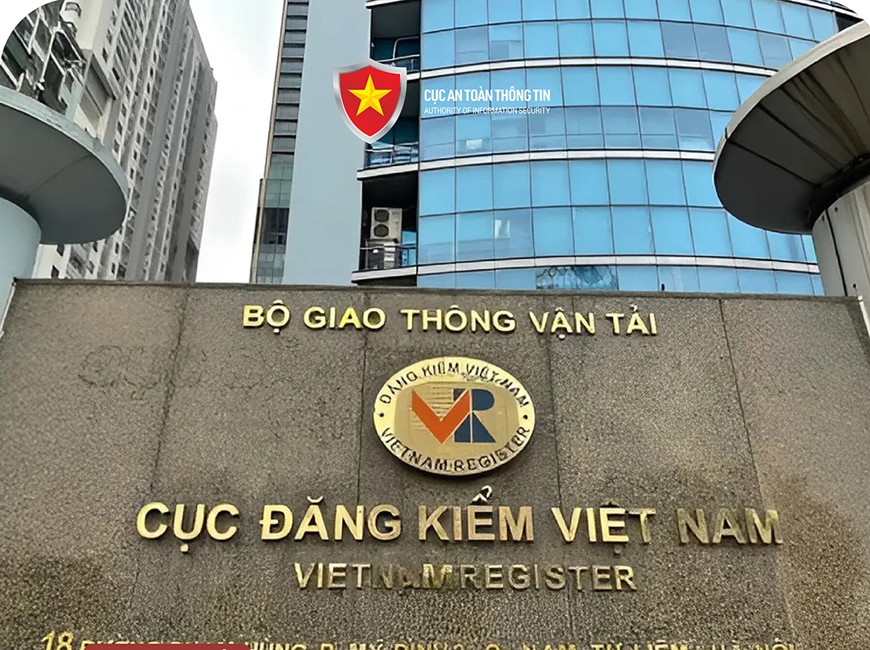 Cảnh báo tình trạng việc mạo danh Cục Đăng kiểm Việt Nam để lừa đảo chiếm đoạt tiền qua mạng. Ảnh: Cục An toàn thông tin 
