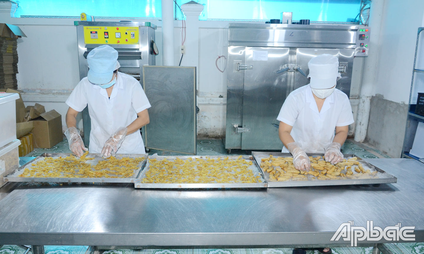 Công ty TNHH Sản xuất Thương mại Dịch vụ Bắc Mỹ Thuận sản xuất các loại trái cây sấy dẻo phục vụ tết. 