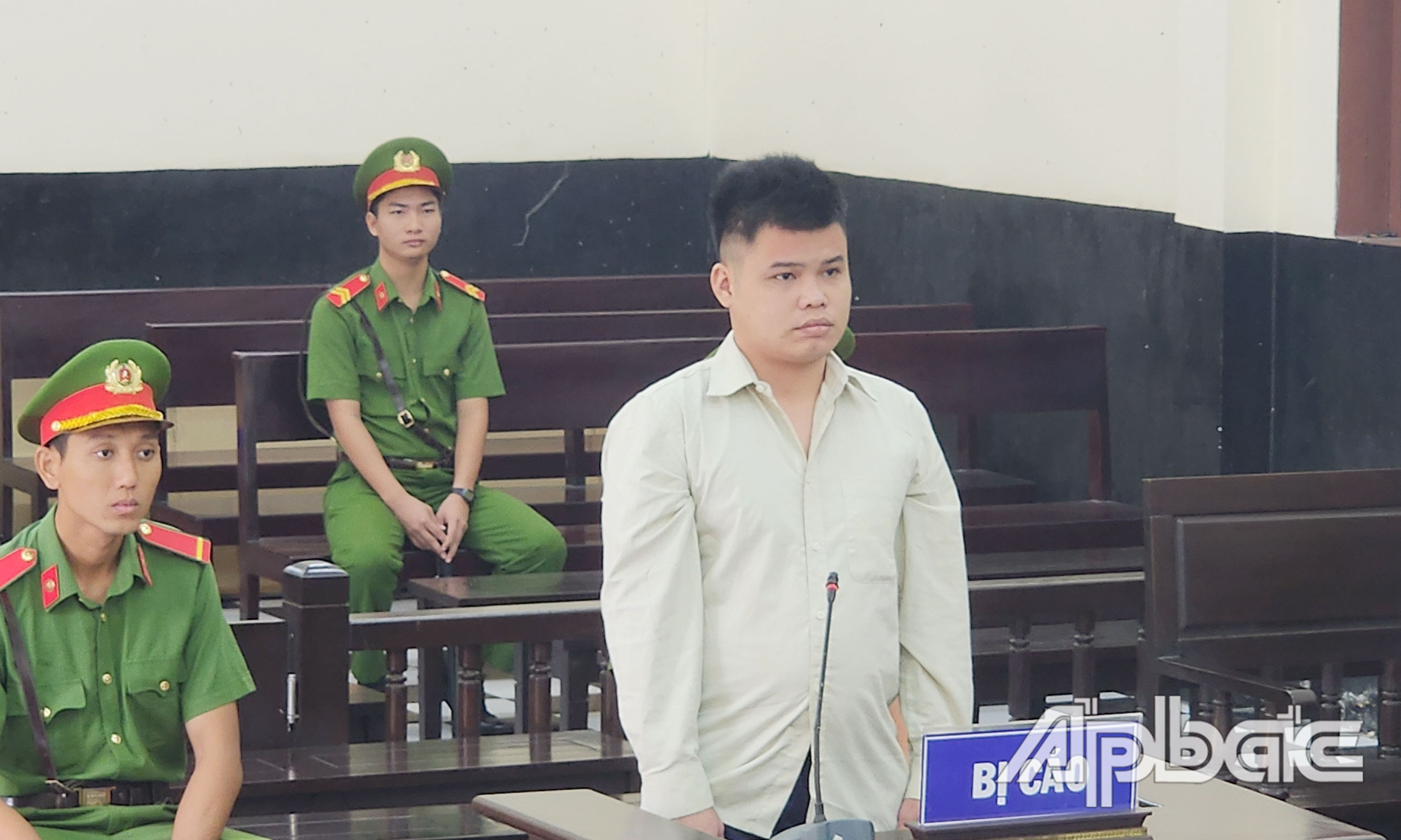 Bị cáo Giỏi tại phiên tòa.