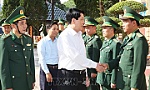 Chủ tịch nước Lương Cường thăm Đồn Biên phòng Bát Mọt