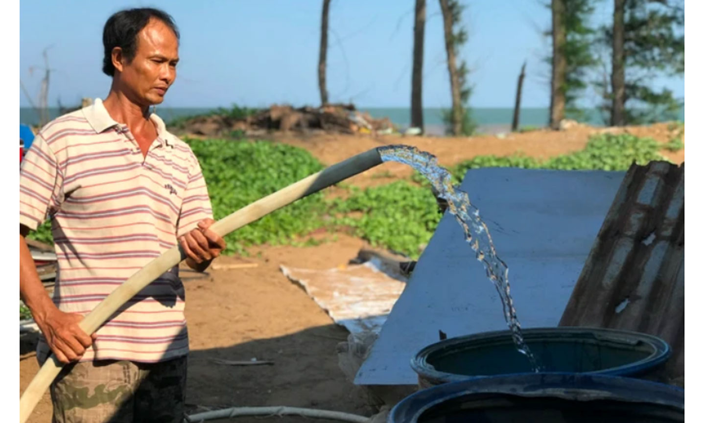 Nhiều địa phương ở Đồng bằng sông Cửu Long thường xuyên phải đối diện tình trạng thiếu nước mùa khô hạn. Ảnh: Đình Tuyển