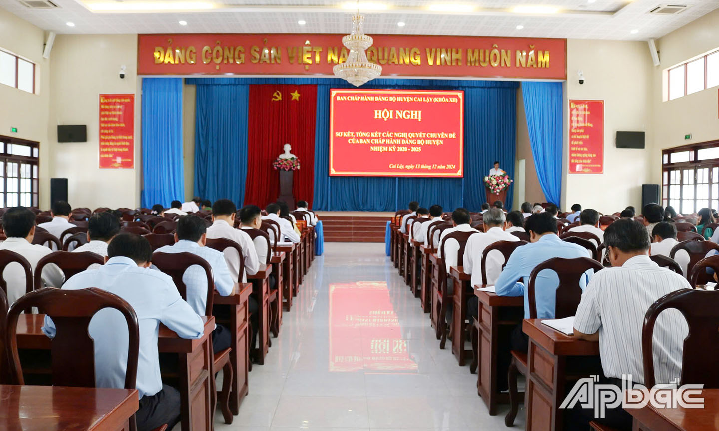 Hội nghị sơ kết, tổng kết các nghị quyết chuyên đề của Ban chấp hành Đảng bộ huyện Cai Lậy nhiệm kỳ 2020 – 2025