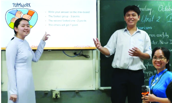 Học sinh lớp 12 Trường THPT Marie Curie (quận 3, TPHCM) trong giờ học của học kỳ 1 năm học 2024-2025. Ảnh: Thu Tâm