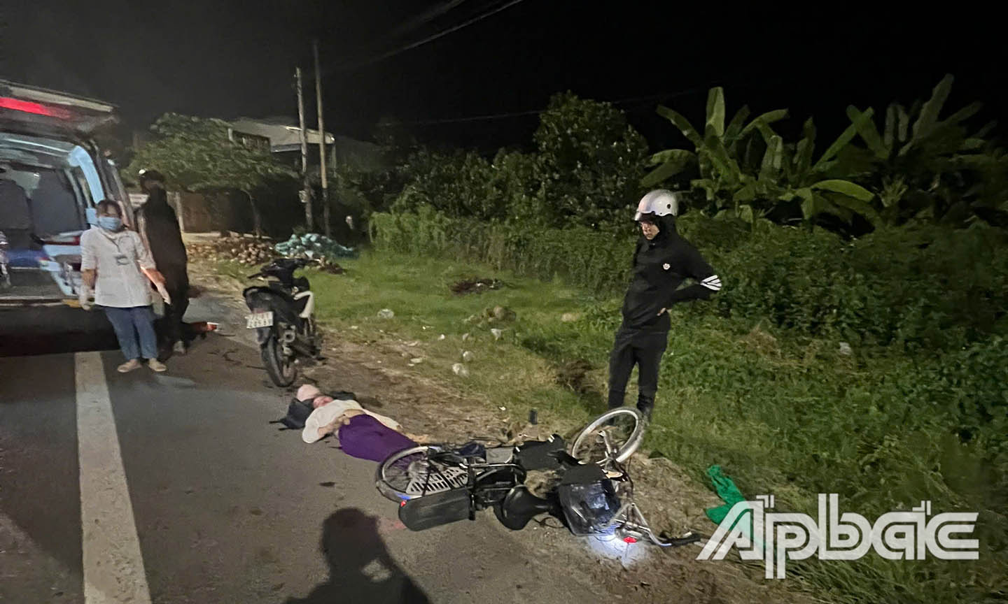 Hiện trường vụ tai nạn.