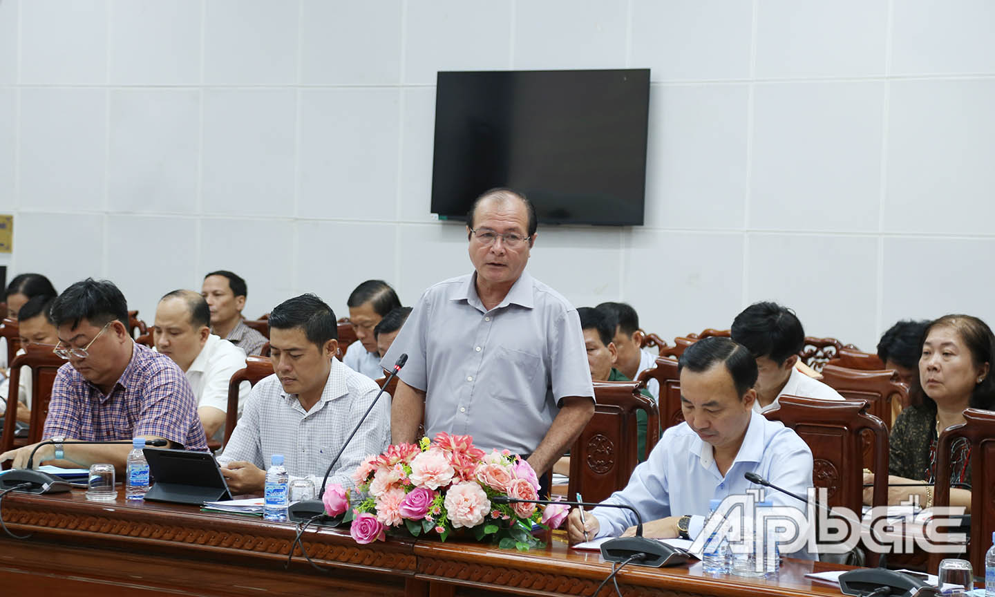 Lãnh đạo TX. Cai Lậy chia sẻ thông tin, kinh nghiệm 2 năm chỉ tiệu giảm