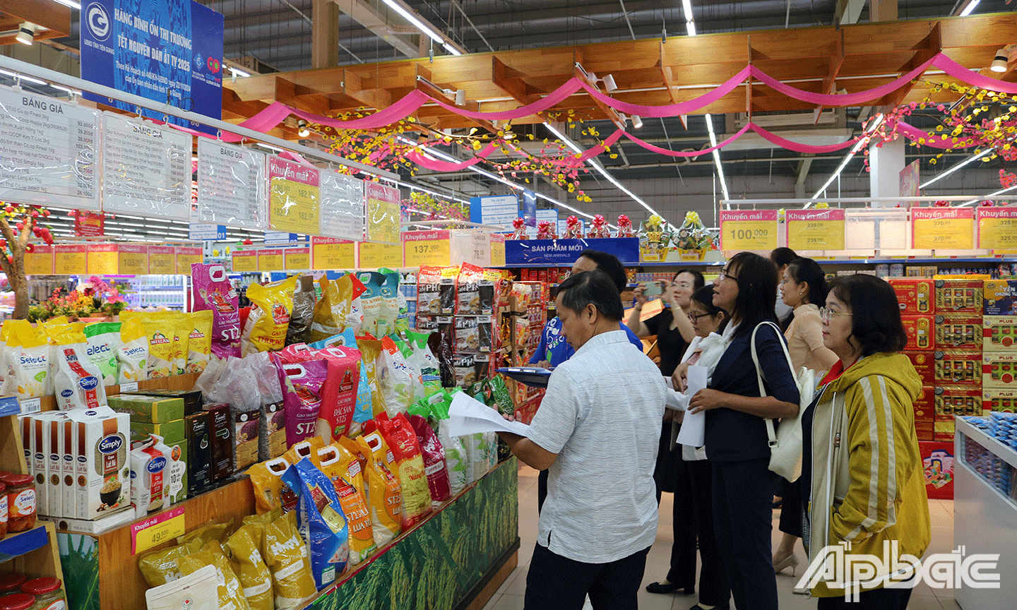 Đoàn đã đi giám sát tại Co.opmart Gò Công