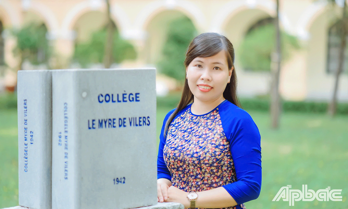 Bí thư Đoàn trường THPT Nguyễn Đình Chiểu, TP. Mỹ Tho, tỉnh Tiền Giang Phan Thị Tuyết Nhung.