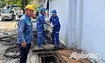 Nỗ lực khắc phục sự cố mạng viễn thông do cháy nguồn cáp tại trụ sở Viễn thông Tiền Giang