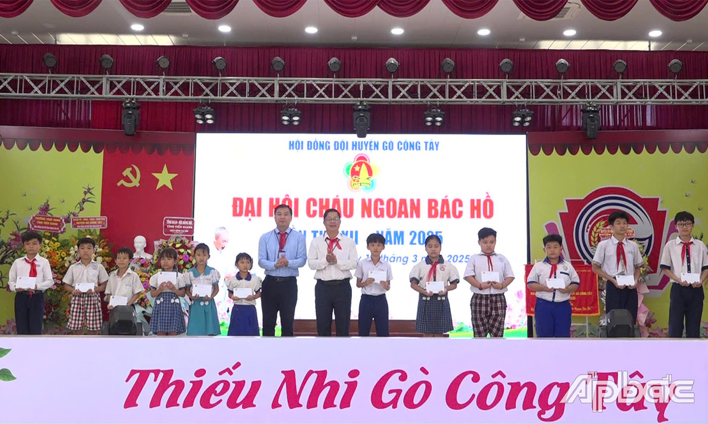 Hội đồng Đội tỉnh Tiền Giang khen thưởng cho 15 em đội viên tiêu biểu có thành tích xuất sắc 