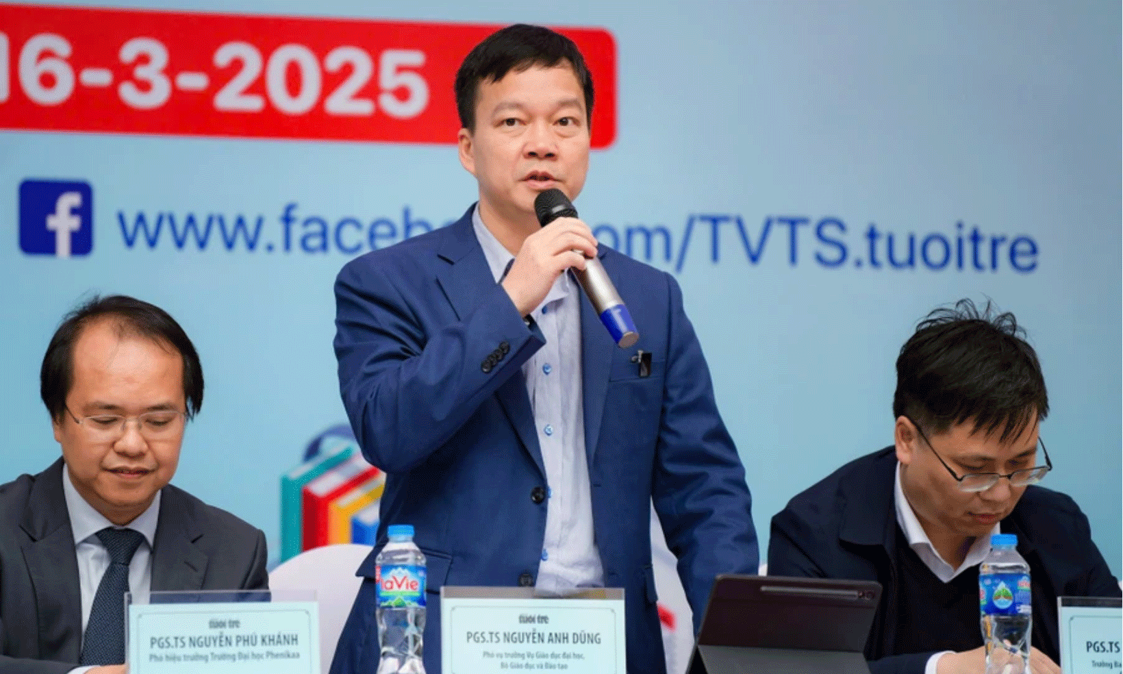 ông Nguyễn Anh Dũng - Phó vụ trưởng Vụ Giáo dục Đại học (Bộ GD&ĐT) chia sẻ về một số điểm mới trong xét tuyển đại học năm 2025. Ảnh: Nam Trần.