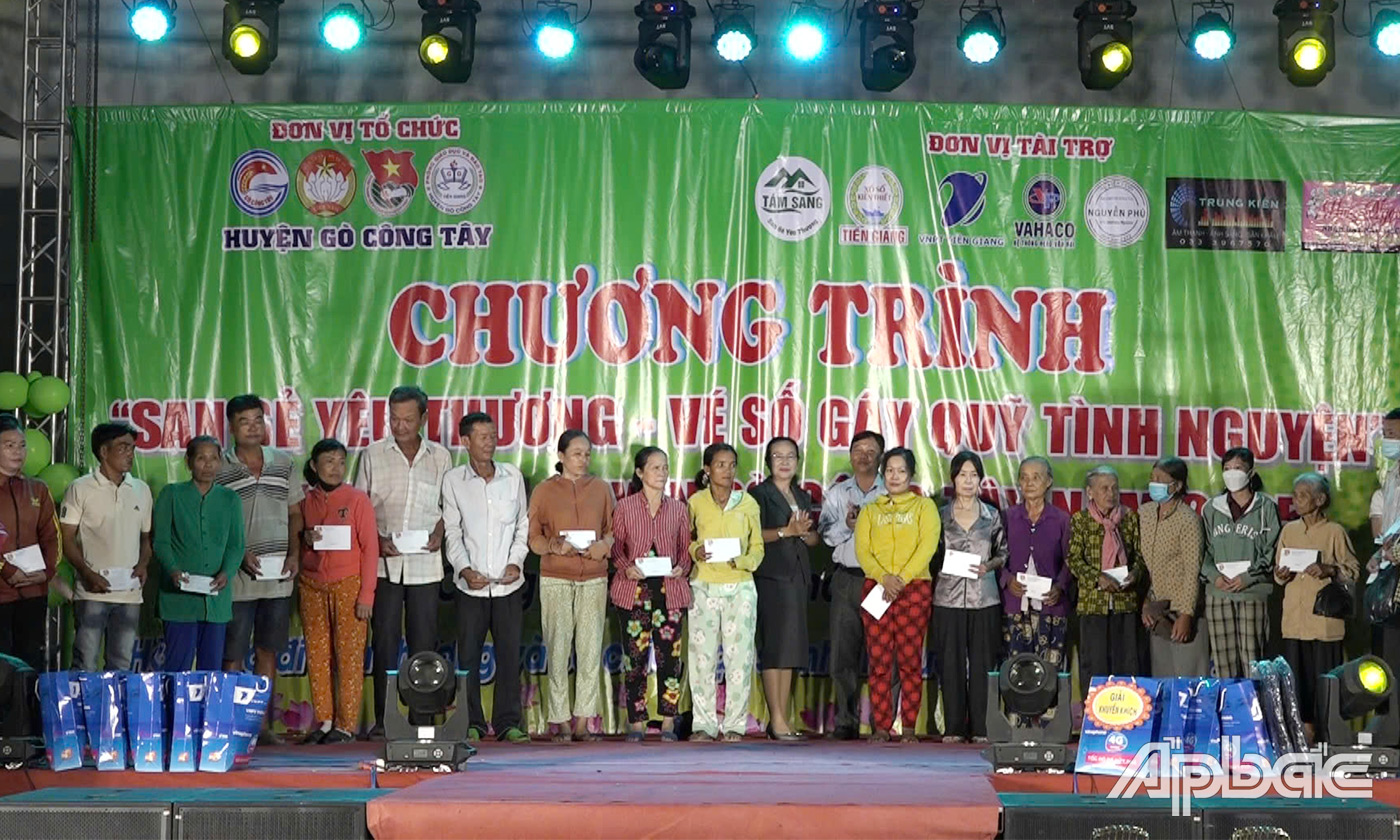 Trao quà cho người nhèo